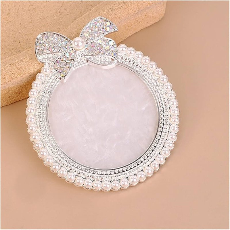 Plateau Melange Vernis Rond Argent/Rose/Creme _TSP008